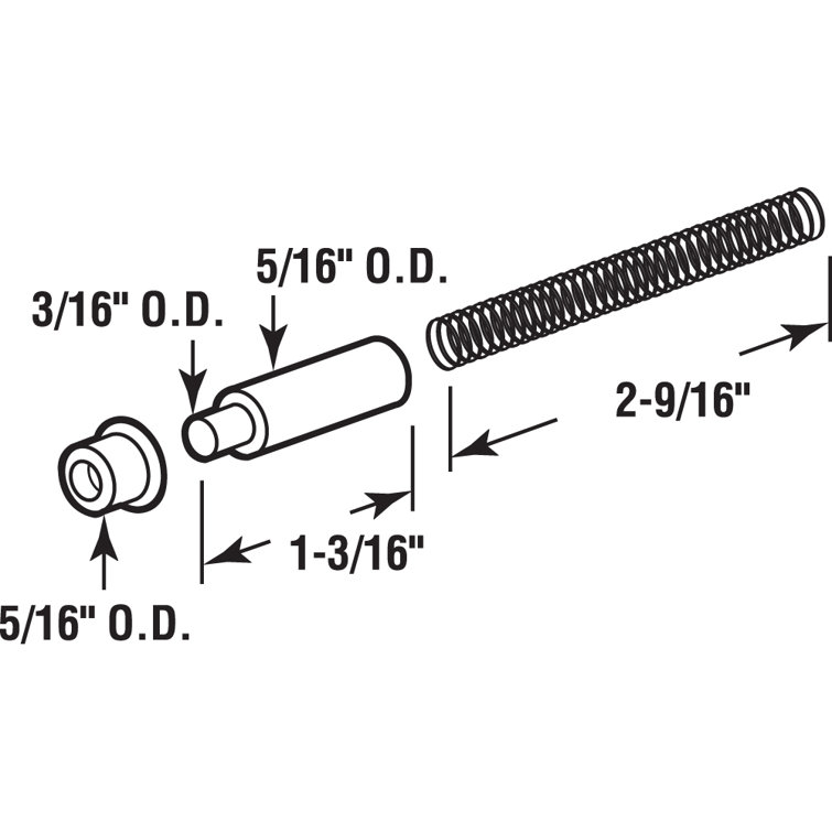 PrimeLine White Storm Door Hinge Pin Kit, Croft Storm Doors (3Pack